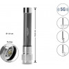 Delock 5G 3700 - 4200 MHz antenna connettore maschio N 4 dBi omnidirezionale fissa per esterni grigio 10 cm