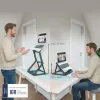 Leitz Ergo supporto per laptop 2-in-1 seduto-in piedi, nero (65890089)