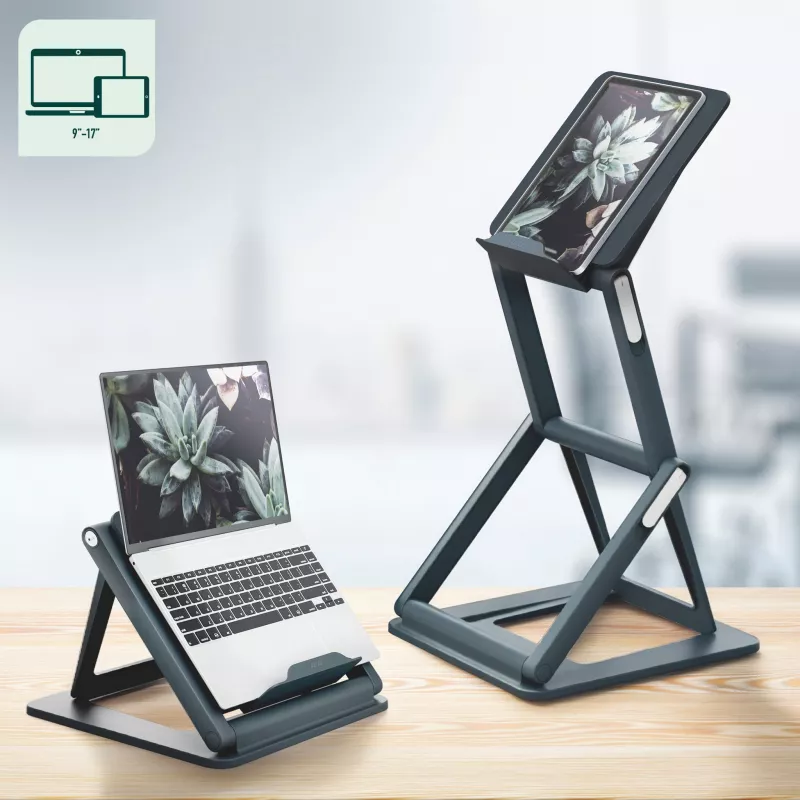 Leitz Ergo supporto per laptop 2-in-1 seduto-in piedi, nero (65890089)