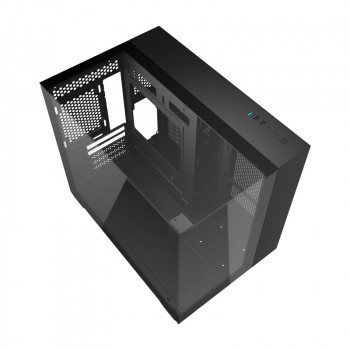 Darkflash TH285M case per computer Micro-ATX con vetro temperato, nero