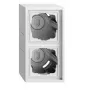 Gira 106280 Custodia da parete 2 moduli con telaio, F300, bianco puro