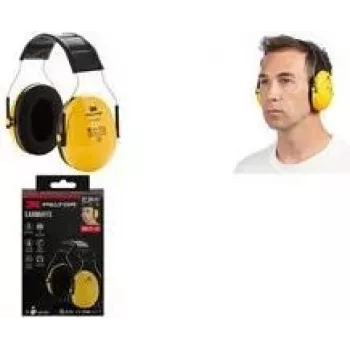 3M Peltor Optime H510AC cuffie antirumore, giallo/nero, archetto regolabile, inserti in schiuma
