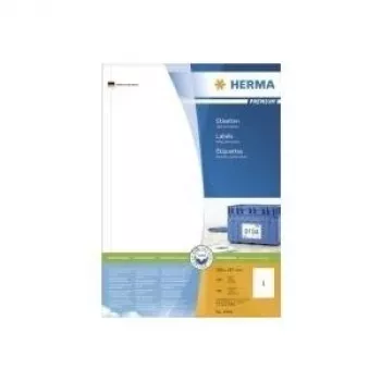 HERMA Premium – etichette in carta autoadesive permanenti, opache laminate – bianco – 297 x 200 mm – 100 etichetta/e (100 fogli x 1)
