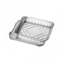 PAPSTAR vaschette in alluminio con coperchio, 930 ml, argento