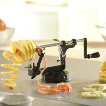 GEFU 13560 pelapatate frutta e verdura pelapatate meccanico nero, acciaio inox