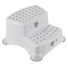 keeeper kids sgabello igor stars, a due gradini, bianco con stampa, portata: 120 kg, con piedini antiscivolo