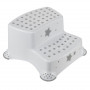 keeeper kids sgabello igor stars, a due gradini, bianco con stampa, portata: 120 kg, con piedini antiscivolo