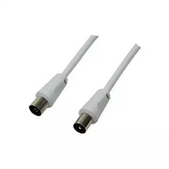 Logilink cavo antenna coassiale TV, CCS, >85 dB, bianco, 2,5 m (CA1061)