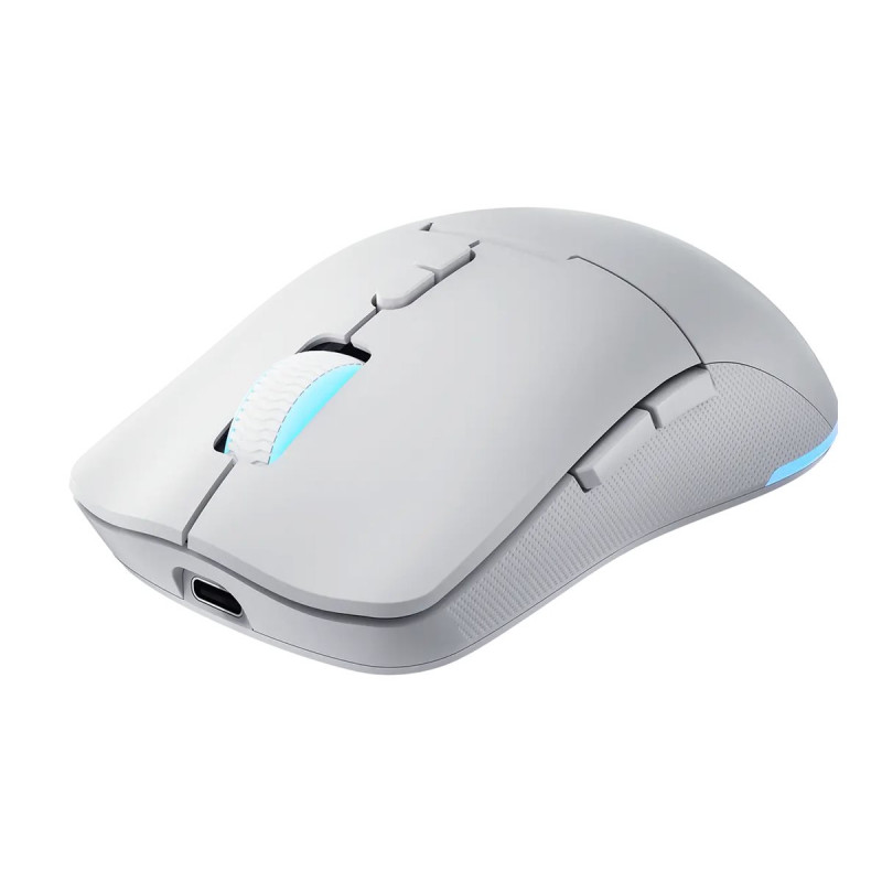 Lenovo Legion M220 RGB mouse gaming wireless, 2,4 GHz / Bluetooth / con cavo, bianco ghiacciaio (GY51V60437)