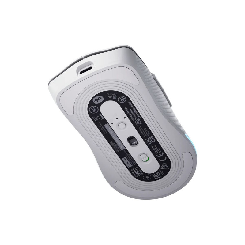 Lenovo Legion M220 RGB mouse gaming wireless, 2,4 GHz / Bluetooth / con cavo, bianco ghiacciaio (GY51V60437)