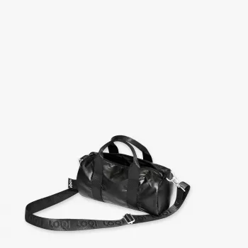 LOQI borsa weekender Metallic – nero (piccola)