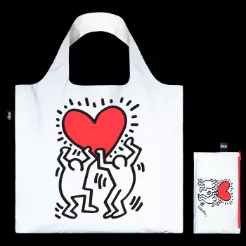 LOQI borsa Keith Haring – Dancing Heart (riflettente)