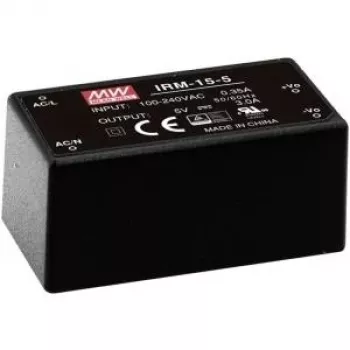 Mean Well IRM-15-24 alimentatore, 15 W, 0,63 A, ingresso 85-264 V – nero
