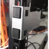 IT-BUDGET supporto per guida DIN 1U Mini-DIN per piccoli dispositivi e termostati, incl. clip di montaggio (KTH04)
