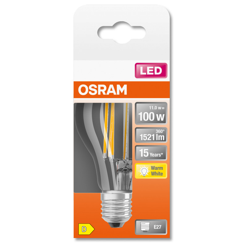 Osram lampada LED 11 W bianco caldo