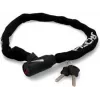 FISCHER lucchetto per bici a catena in neoprene con chiave, catena in acciaio temprato, 6 mm