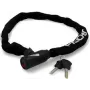 FISCHER lucchetto per bici a catena in neoprene con chiave, catena in acciaio temprato, 6 mm