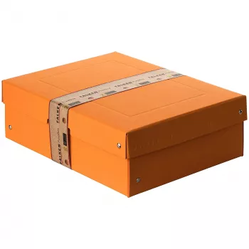 Scatola portadocumenti FALKEN PURE 1250 fogli arancione pastello 24,0 x 32,0 x 10,0 cm