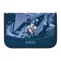 herlitz Tech Mech astuccio portapenne, 31 pezzi in poliestere, dimensioni: (L)205 x (P)140 x (A)38 mm, 2 ante