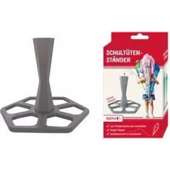 ROTH supporto per coni scolastici, in plastica, grigio per singoli coni 700 e 850 mm, 3 pezzi