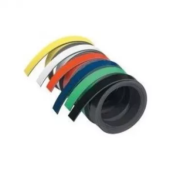 FRANKEN nastro magnetico (L)1.000 x (P)15 x (A)1 mm, arancione da tagliare su misura, magnetico, scrivibile