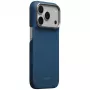 PITAKA Edge Case Argyle custodia MagSafe per iPhone 18 Pro / 17 Pro, blu mezzanotte