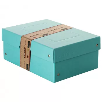 FALKEN PURE scatola contenitore 1250 fogli blu pastello 18,0 x 25,0 x 10,0 cm