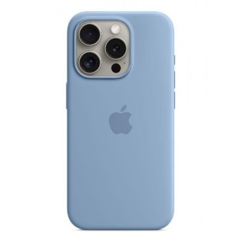 Apple iPhone 15 Pro Max custodia in silicone compatibile MagSafe – blu