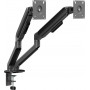 Secomp STANDARD braccio doppio monitor, molla meccanica, 17–32 pollici, max. 2 × 10 kg, nero (11.55.0001)