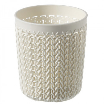 Curver Knit S cesto rotondo Ø10x11 cm, bianco