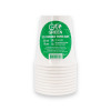 Gogreen Go Green bicchieri compostabili 250 ml, 10 pezzi, bianco