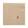 PAPSTAR tovaglioli, 330 x 330 mm, 3 strati, naturale, piega 1/4, tissue riciclato, stampato a colori