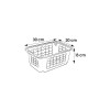 Keeeper cesto S 30x20x13cm Fritz trasparente