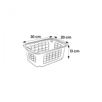 Keeeper cesto S 30x20x13cm Fritz trasparente