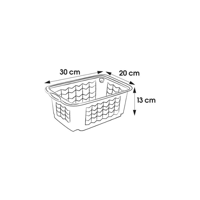 Keeeper cesto S 30x20x13cm Fritz trasparente