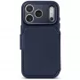 Decoded Leather Detachable Wallet custodia in pelle per iPhone 18 Pro / 17 Pro, MagSafe, Midnight