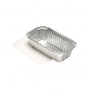 STARPAK vaschette in alluminio con coperchio 700 ml argento