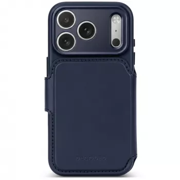 Decoded Leather Detachable Wallet custodia in pelle per iPhone 18 Pro Max / 17 Pro Max, MagSafe, Midnight