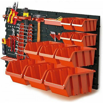 Curver DIY Stack Bin Profi 3 scatole impilabili per piccoli oggetti, 20,9 x 11,5 x 7,5 cm, rosso (0804953586)