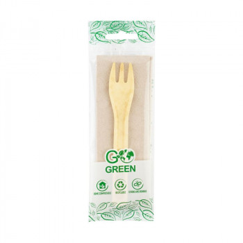 Gogreen Go Green set da picnic compostabile (forchetta, tovagliolo) (1901143)