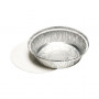 Starpak vassoi in alluminio con coperchio, 23 cm, 1000 ml, argento