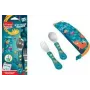 Maped PICNIK set posate JUNGLE FEVER 3 pezzi turchese con custodia acciaio inox ABS