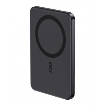 Ksix powerbank Magslim 5000 mAh magnetico USB-C PD 20W display digitale nero