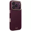 UNIQ Coehl Mirelle custodia per iPhone 18 Pro / 17 Pro ricarica magnetica bordeaux