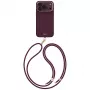 UNIQ Coehl Mirelle custodia per iPhone 18 Pro Max / 17 Pro Max ricarica magnetica bordeaux