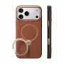 TORRAS Ostand Q3 VegSkin custodia per iPhone 18 Pro / 17 Pro, compatibile MagSafe, marrone