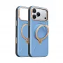 TORRAS Ostand Q3 VegSkin custodia per iPhone 18 Pro Max / 17 Pro Max, compatibile MagSafe, blu