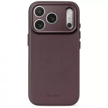 Decoded Leather Backcover – custodia in pelle per iPhone 18 Pro / 17 Pro, compatibile MagSafe (chocolat brown)