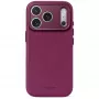 Decoded Leather Backcover – custodia in pelle per iPhone 18 Pro Max / 17 Pro Max, compatibile MagSafe (melanzana)
