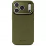 Decoded Leather Backcover – custodia in pelle per iPhone 18 Pro Max / 17 Pro Max, compatibile MagSafe (verde muschio)